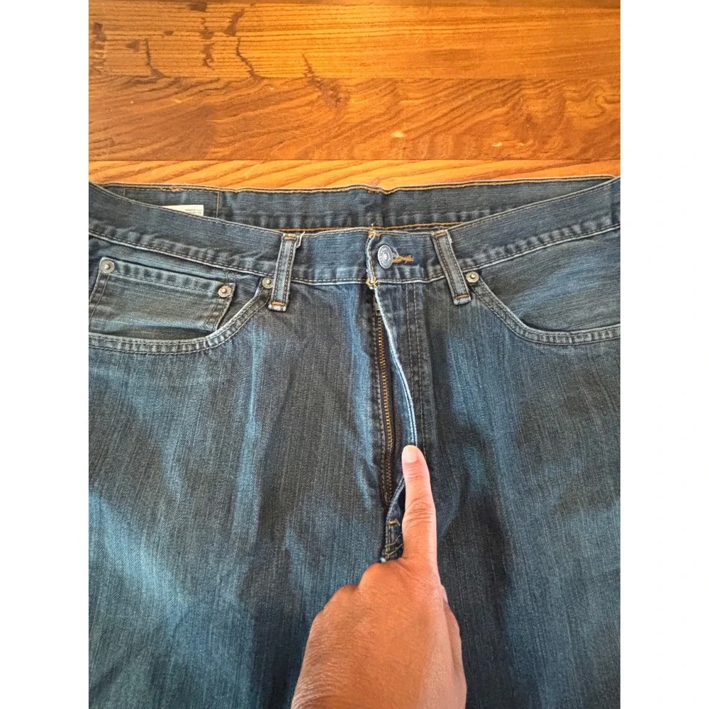 Levis 508 Regular Tapered Fit Jeans Mens 36x30 Medium Wash Blue Denim Cotton